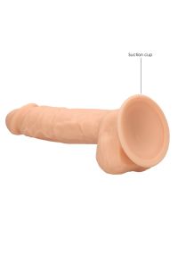 Gode réaliste silicone RealRock 23 cm avec testicules thermoreactif, photo 5