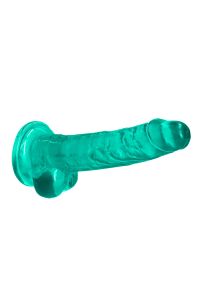 RealRock Turquoise Mid-Size Dildo 15cm, picture 3