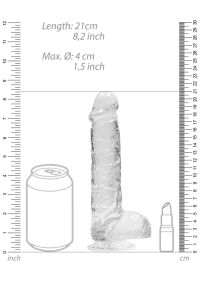 RealRock Clear Realistic Dildo 16cm Large, picture 5