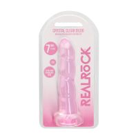 RealRock rosa böljig dildo med avsmalnad skaft, bild 2