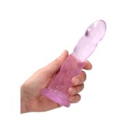 RealRock rosa böljig dildo med avsmalnad skaft, bild 5