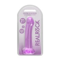 RealRock by Shots Purpurowy Crystal Dildo, zdjęcie 2