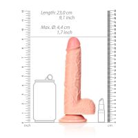 RealRock Hautfarben Straight Dildo 20cm Strukturierter, Bild 5