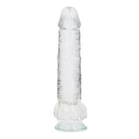 RealRock Transparent Curved Dildo Balls 25cm, picture 4