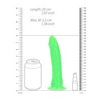 RealRock Glow Slim realistinen dildo vihreä 18cm, kuva 5