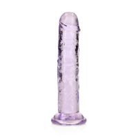 RealRock Fioletowy Proste Cienkie Dildo, zdjęcie 3