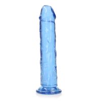 RealRock krystal klar lige dildo 23 cm