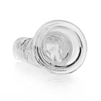 RealRock Klarer Straight Dildo 23cm Breit, Bild 4