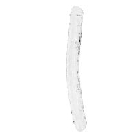 RealRock Realistic Double dildo Clear 34 cm przezroczyste