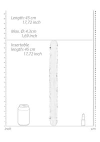 RealRock realistinen tupladildo, kirkas 45cm, kuva 5