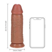 RealRock Extra-Grube Proste Gładkie Dildo 23cm, zdjęcie 12