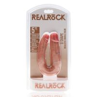 RealRock U-formad dubbeldildo, beige, bild 14