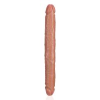 RealRock schlanker doppel-endiger Dildo 31cm