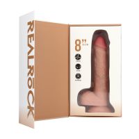 RealRock Gerader Vibrator mit Geschnitzter Eichel und Ballenbeschwerung, 20-cm, Bild 10