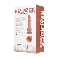 RealRock Gerader Vibrator mit Geschnitzter Eichel und Ballenbeschwerung, 20-cm, Bild 3