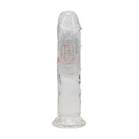RealRock LED-vibraattori dildo, läpinäkyvä, kuva 3