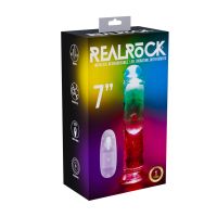 RealRock Transparent Vibrator med LED 18 cm, bild 2