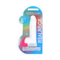 RealRock by Shots Realistyczne dildo z LED, przezroczyste, zdjęcie 2