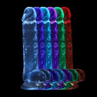 RealRock LED Dildo transparent 17cm Wasserdicht, Bild 5