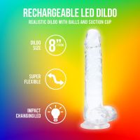 RealRock LED Dildo transparent 17cm Wasserdicht, Bild 6