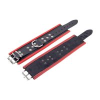 Menottes en cuir Red Leather, rouge et noir, photo 2
