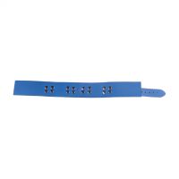 Red Leather Ultra Band Necklace, Blue, picture 3