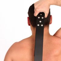 Red Leather Doppel-Paddle, 45cm, Bild 6