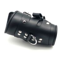 Red Leather Deluxe Suspension Kajdanki ze Snap Hooks, zdjęcie 2