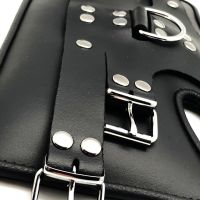 Red Leather Deluxe Suspension Kajdanki ze Snap Hooks, zdjęcie 5