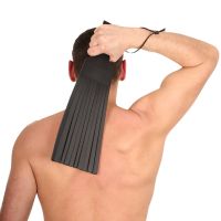Red Leather Classic Paddle, Wide 45cm, picture 4