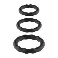 SinsFactory Conjunto Cockring Silicone Graduado, imagem 6