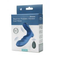 SinsFactory Dual Motor Silicone Beginner Prostatamassager Blå, billede 2
