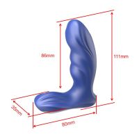 SinsFactory Dual Motor Silicone Beginner Prostatamassager Blå, billede 6