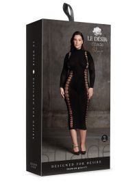Le Désir Vestido Carme com Gola Alta e Design Contornado, imagem 2