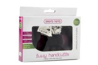 Menottes fourrure classique noir Shots Toys, photo 2
