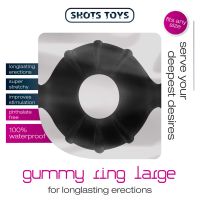 Shots Toys Gummy Ring gummipenisring stor TPE, bild 2