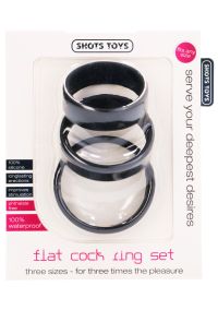 Shots Toys Flat Cock Ring Trio, picture 2