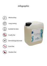 Shots Lubes & Liquids vesipohjainen liukuvoide 5L, kuva 3