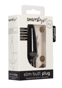 Shots Toys Black Slim Beginner Conical Medical-Grade Anal Plug, picture 2