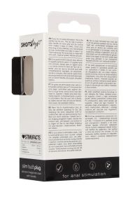 Shots Toys Black Slim Beginner Conical Medical-Grade Anal Plug, picture 3