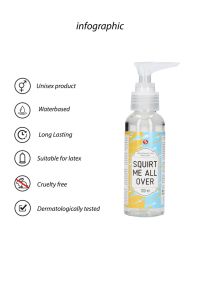 S-Line Squirt Me All Over vattenbaserat glidmedel, 100 ml, bild 2