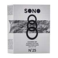 Sono No.25 Cock Ring Three-Pack, Black, picture 2