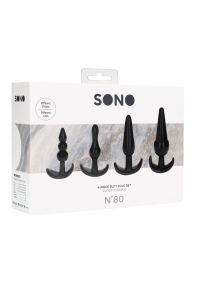Sono No.80 4-Piece Flexible Butt Plug Set, picture 2
