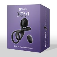 Snail Vibe JOVI parvi-rengas stimulaattori, musta, kuva 2