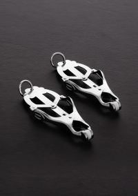 Steel by Shots Clover Nipple Clamps Pull Tight Cord