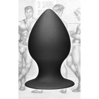 XR Brands Large Black Silicone Anal Plug, picture 4