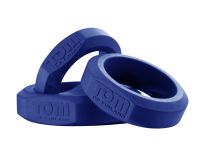 XR Brands Conjunto Três Peças Cockring Silicone Azul