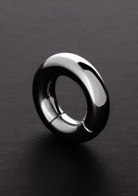 Stainless Steel Magnetic Ball Ring with Snap Closure