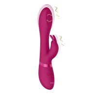 VIVE Mira vibrator med snurrande pärlor, rosa