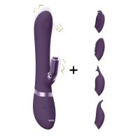 VIVE Etsu Vibrador Coelho Onda Pulso com 4 Mangas Intercambiáveis